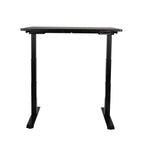 160x80 cm Höhenverstellbarer Schreibtisch ALTO 101 mit 25mm einteiliger Tischplatte, elektrisch, Schwarzes Gestell