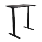 160x80 cm Höhenverstellbarer Schreibtisch ALTO 101 mit 25mm einteiliger Tischplatte, elektrisch, Schwarzes Gestell