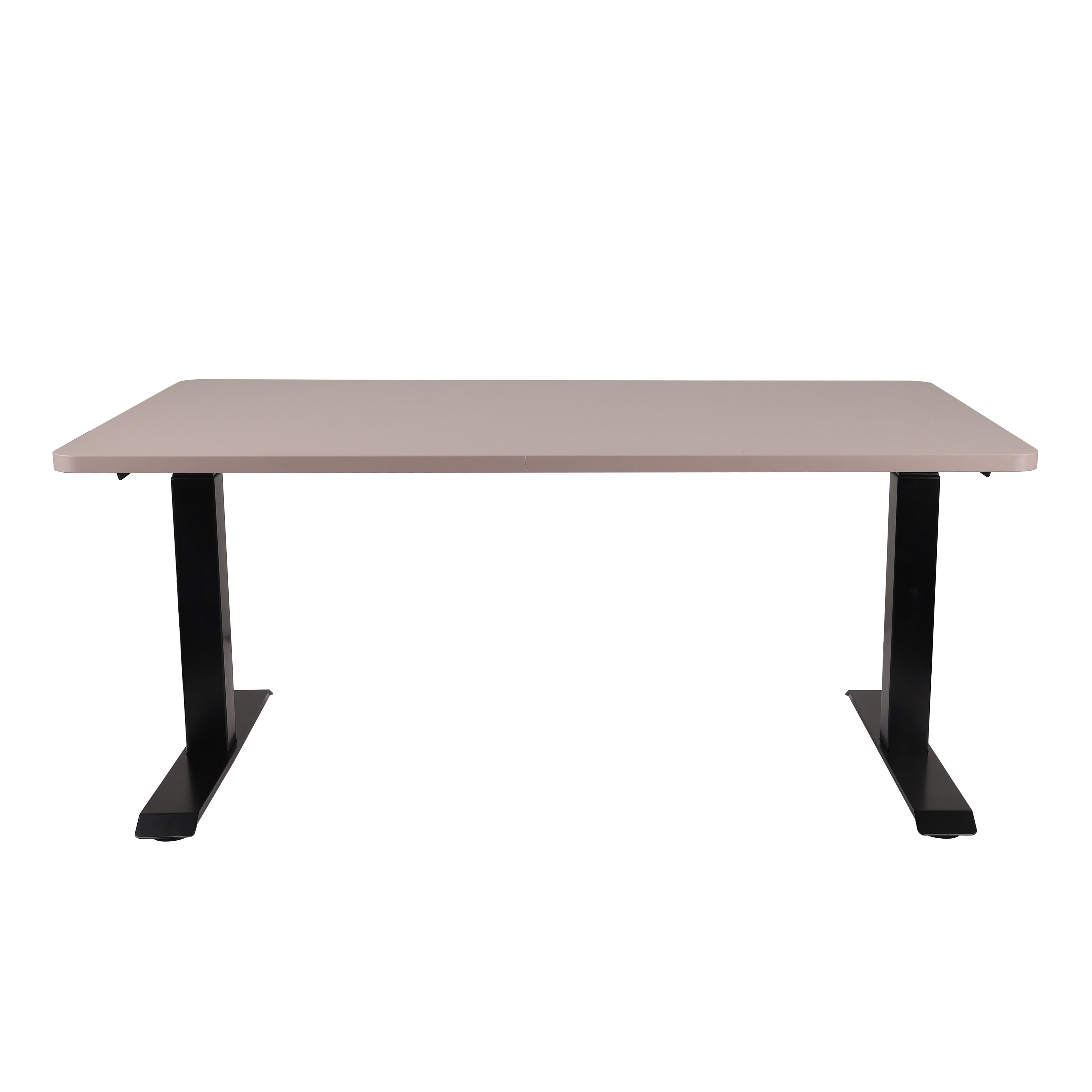 160x80 cm Höhenverstellbarer Schreibtisch ALTO 101 mit 25mm einteiliger Tischplatte, elektrisch, Schwarzes Gestell