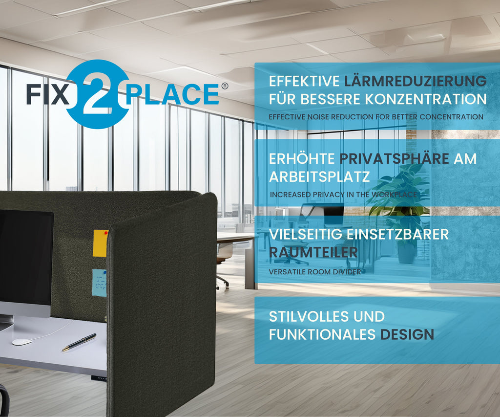 80x65cm Akustik Trennwand Dark Olive Green, Sichtschutz, Schallschutz und Privatsphäre