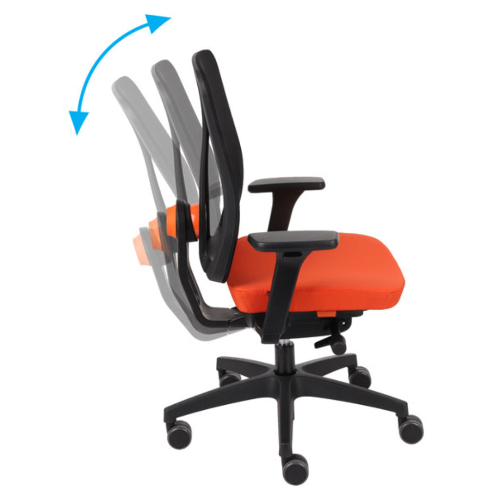 ErgoJunior Ergonomischer Kinderdrehstuhl mit Netz-Rückenlehne, von 10 bis 16 Jahren, Schwarzes Gestell - Brötter.de