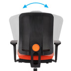 ErgoJunior Ergonomischer Kinderdrehstuhl mit Netz-Rückenlehne, von 10 bis 16 Jahren, Schwarzes Gestell - Brötter.de