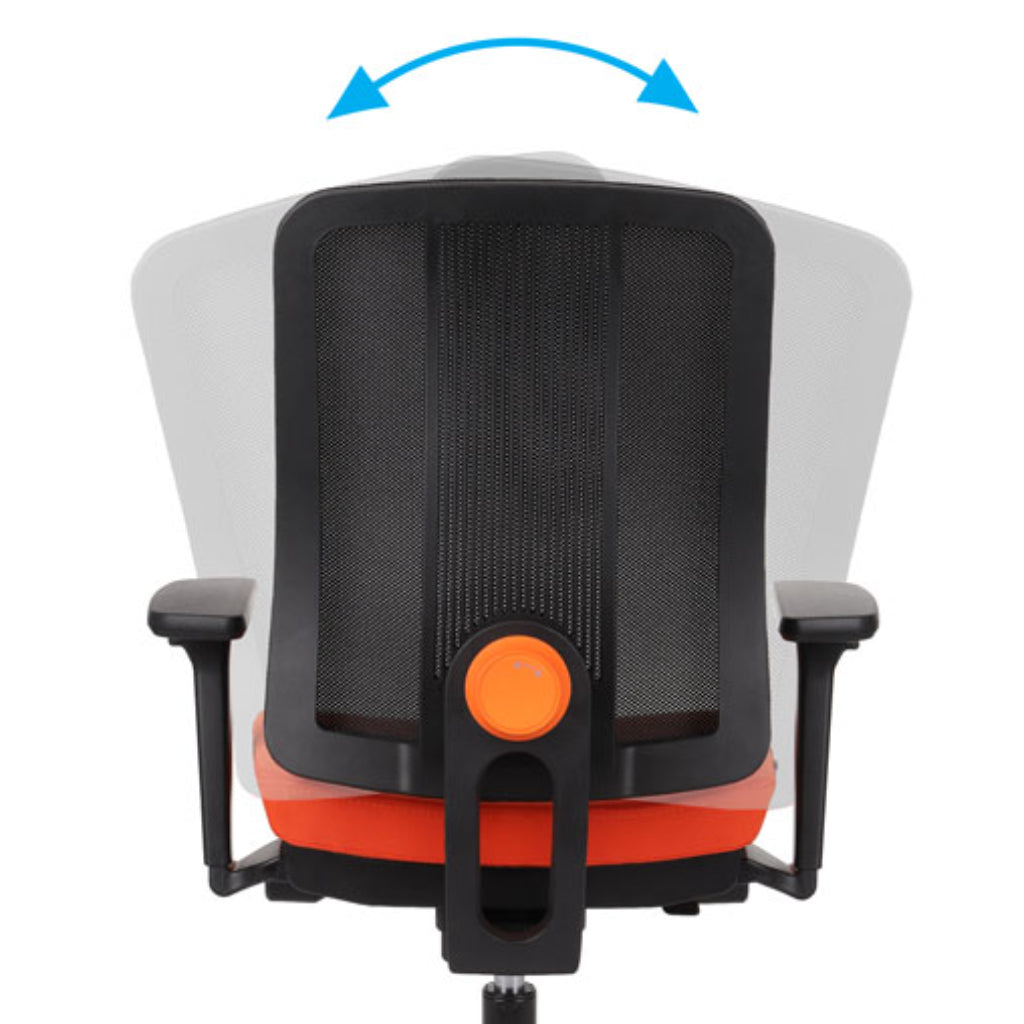 ErgoJunior Ergonomischer Kinderdrehstuhl mit Netz-Rückenlehne, von 10 bis 16 Jahren, Schwarzes Gestell - Brötter.de