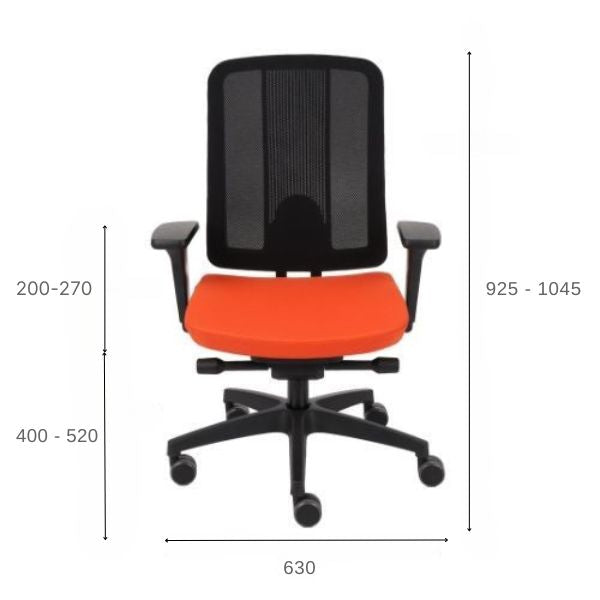 ErgoJunior Ergonomischer Kinderdrehstuhl mit Netz-Rückenlehne, von 10 bis 16 Jahren, Schwarzes Gestell - Brötter.de