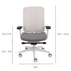 ErgoJunior Ergonomischer Kinderdrehstuhl mit Netz-Rückenlehne, von 10 bis 16 Jahren, Weisses Gestell - Brötter.de