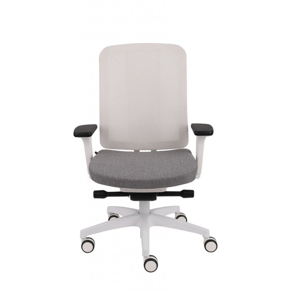 ErgoJunior Ergonomischer Kinderdrehstuhl mit Netz-Rückenlehne, von 10 bis 16 Jahren, Weisses Gestell - Brötter.de