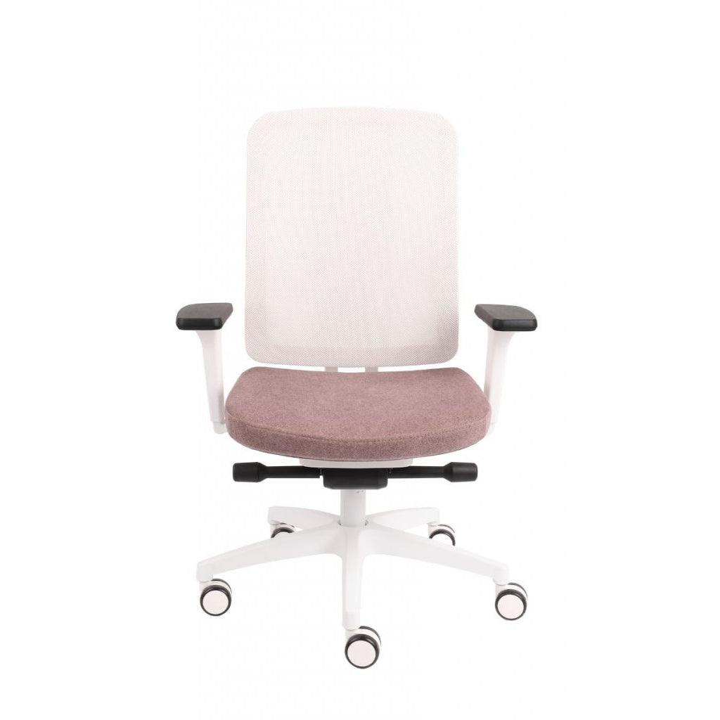 ErgoJunior Ergonomischer Kinderdrehstuhl mit Netz-Rückenlehne, von 10 bis 16 Jahren, Weisses Gestell - Brötter.de