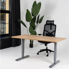 180x80 cm manuell Einstellbarer Schreibtisch FORZA Line, Graues Gestell