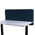 180x65cm Akustik Trennwand Gray Blue, Sichtschutz, Schallschutz und Privatsphäre