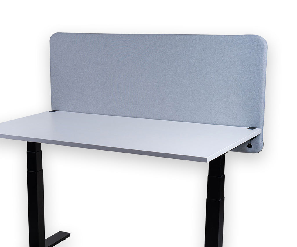 180x65cm Akustik Trennwand Light Gray, Sichtschutz, Schallschutz und Privatsphäre