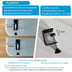 120x65cm Akustik Trennwand Light Gray, Sichtschutz, Schallschutz und Privatsphäre