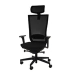 Marti HD Note Black Bürostuhl Ergonomisch mit Netzbespannung, Schwarzes Gestell-Brötter.de