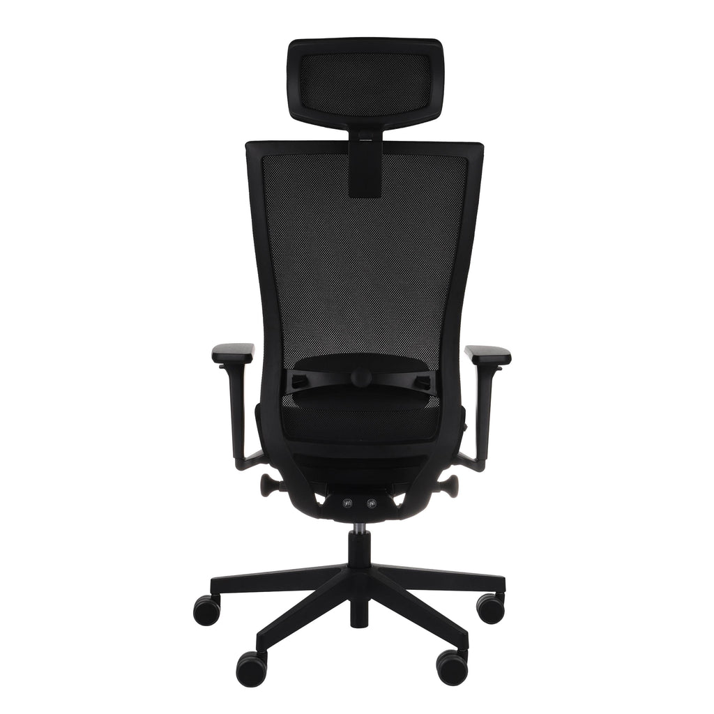 Marti HD Note Black Bürostuhl Ergonomisch mit Netzbespannung, Schwarzes Gestell-Brötter.de
