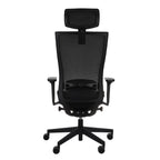 Marti HD Note Black Bürostuhl Ergonomisch mit Netzbespannung, Schwarzes Gestell-Brötter.de