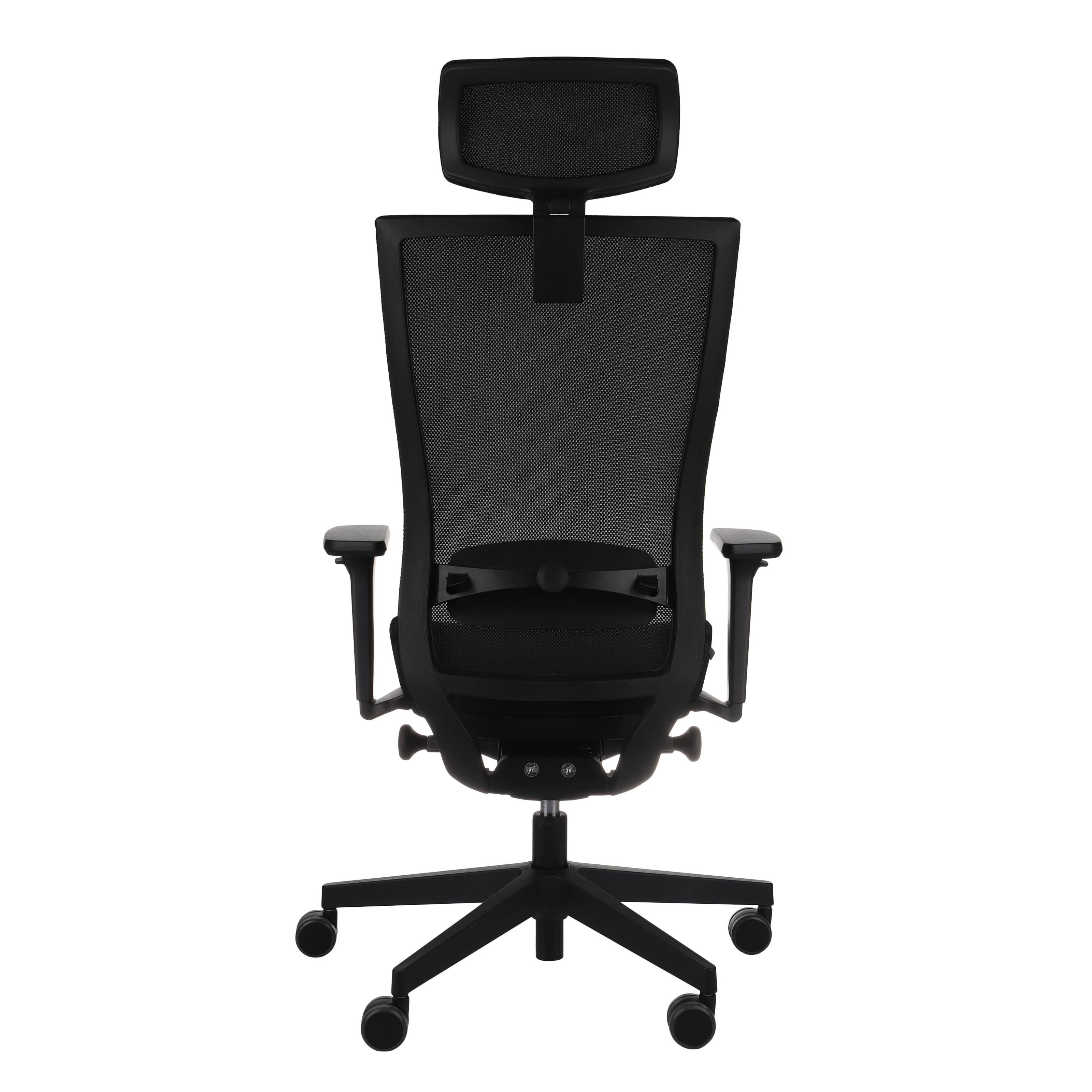 Marti HD Note Black Bürostuhl Ergonomisch mit Netzbespannung, Schwarzes Gestell-Brötter.de