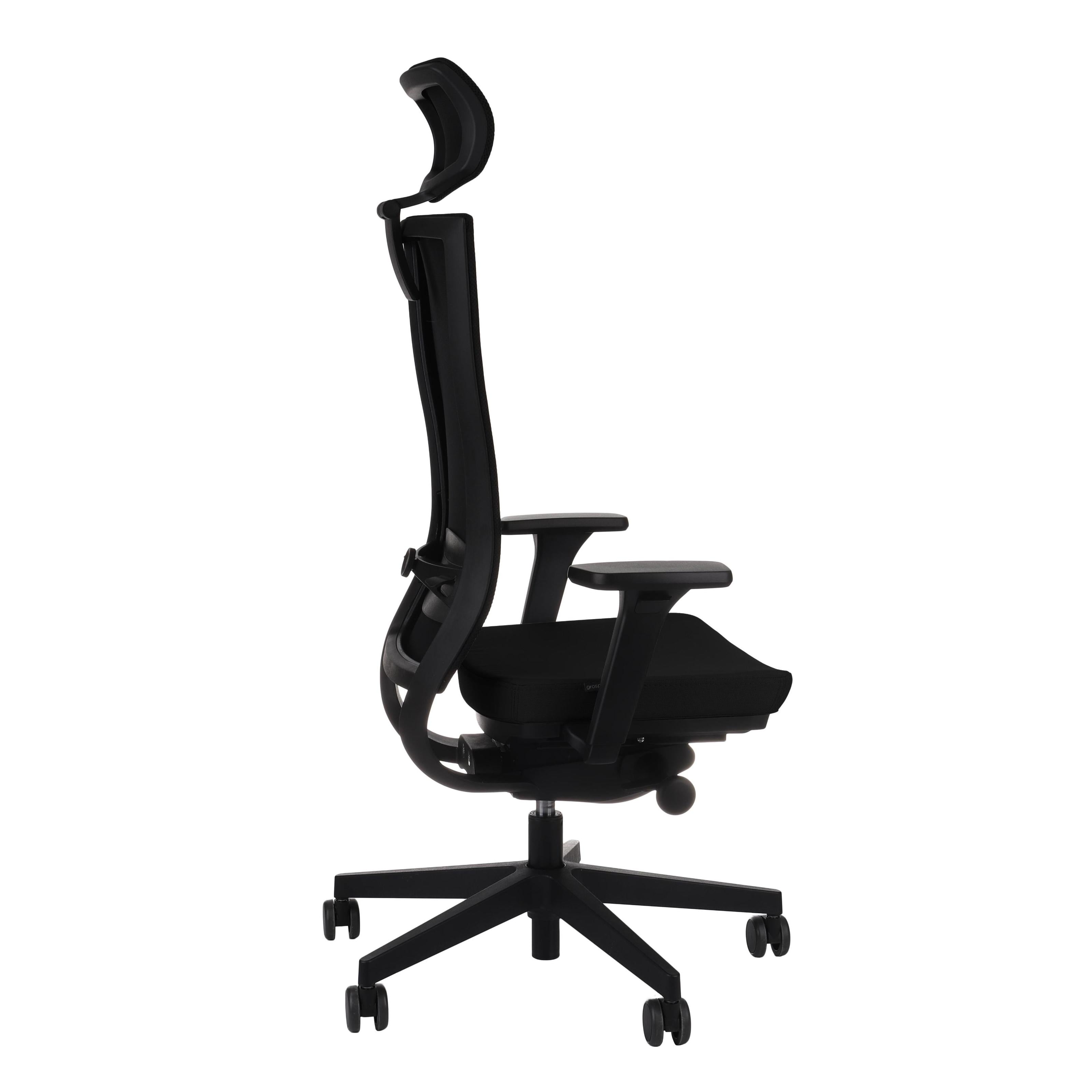 Marti HD Note Black Bürostuhl Ergonomisch mit Netzbespannung, Schwarzes Gestell-Brötter.de