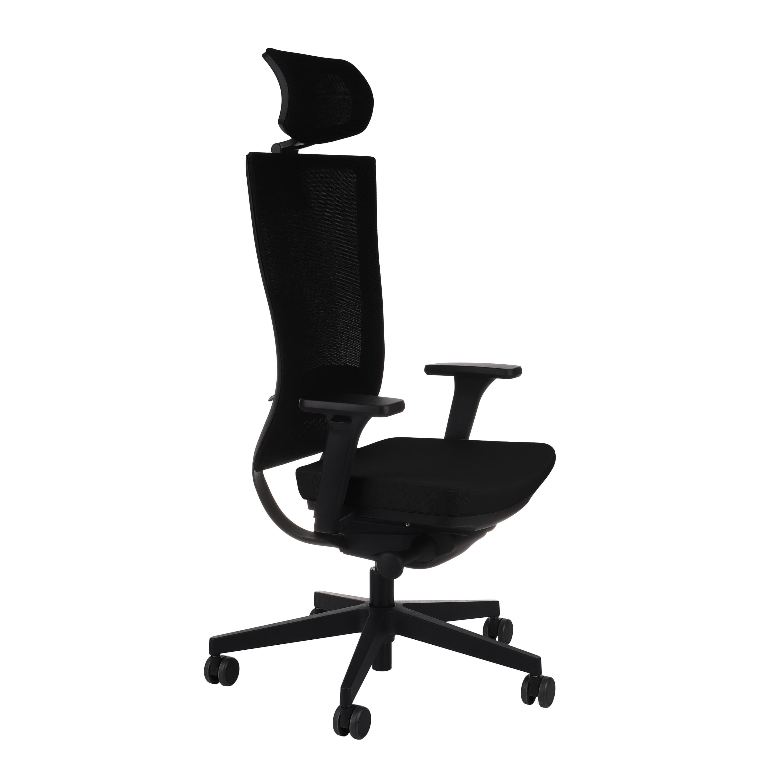 Marti HD Note Black Bürostuhl Ergonomisch mit Netzbespannung, Schwarzes Gestell-Brötter.de