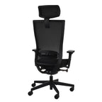 Marti HD Note Black Bürostuhl Ergonomisch mit Netzbespannung, Schwarzes Gestell-Brötter.de