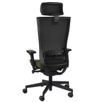 Marti HD Hygge Moss Green Bürostuhl Ergonomisch mit Netzbespannung, Schwarzes Gestell-Brötter.de