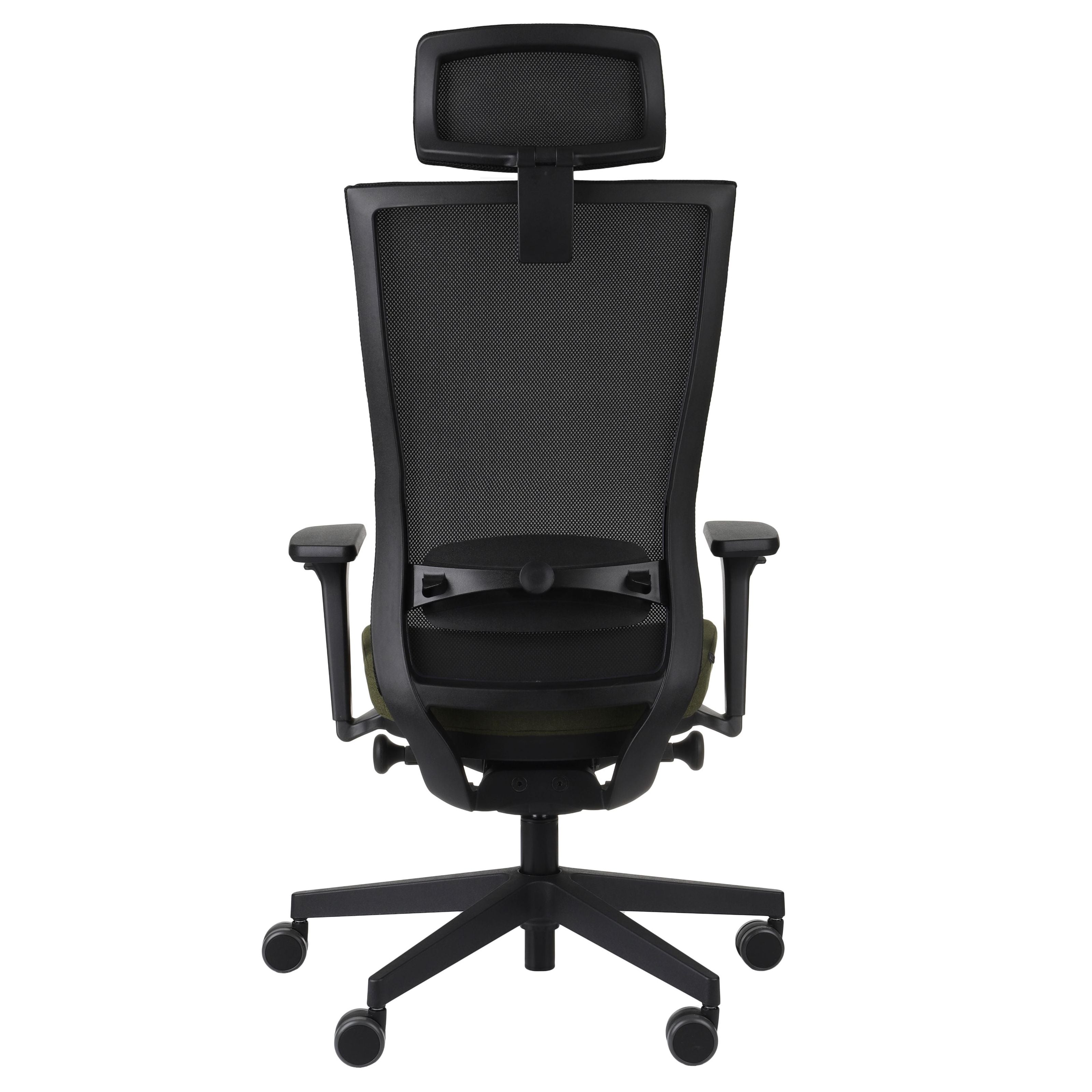 Marti HD Hygge Moss Green Bürostuhl Ergonomisch mit Netzbespannung, Schwarzes Gestell-Brötter.de