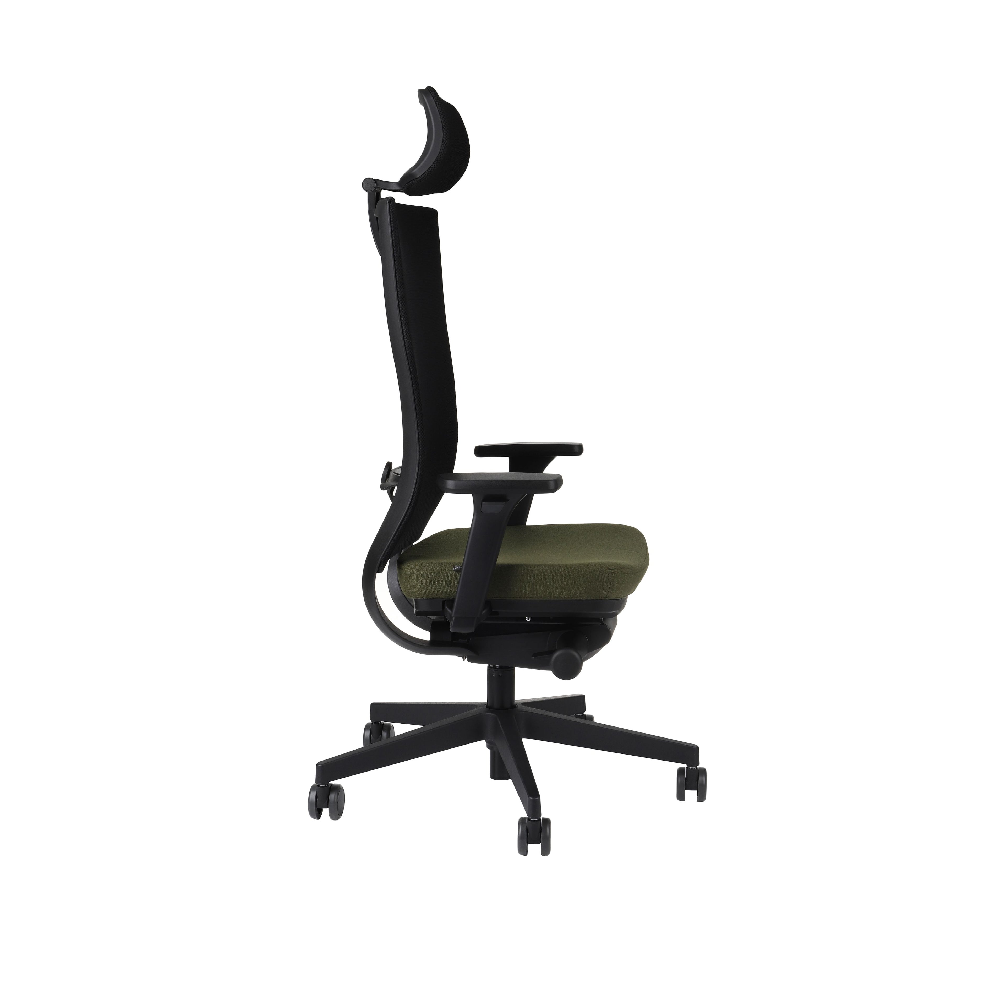 Marti Bürostuhl Ergonomisch mit Netz- oder gepolsterter Rückenlehne, Schwarzes Gestell