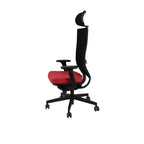 Marti Bürostuhl Ergonomisch mit Netz- oder gepolsterter Rückenlehne, Schwarzes Gestell