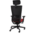 Marti HD Synergy Red Bürostuhl Ergonomisch mit Netzbespannung, Schwarzes Gestell-Brötter.de
