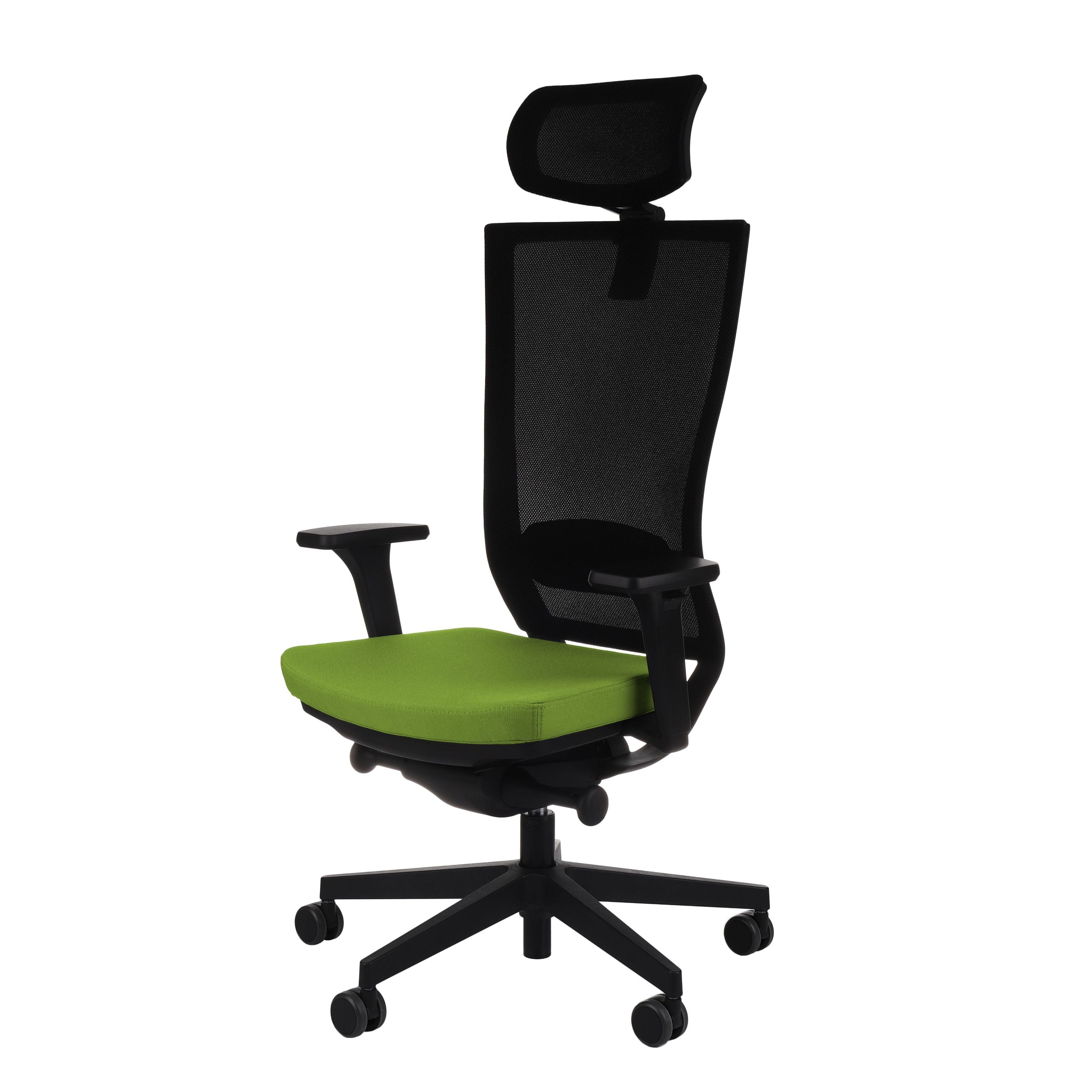 Marti HD Note Green Bürostuhl Ergonomisch mit Netzbespannung, Schwarzes Gestell-Brötter.de