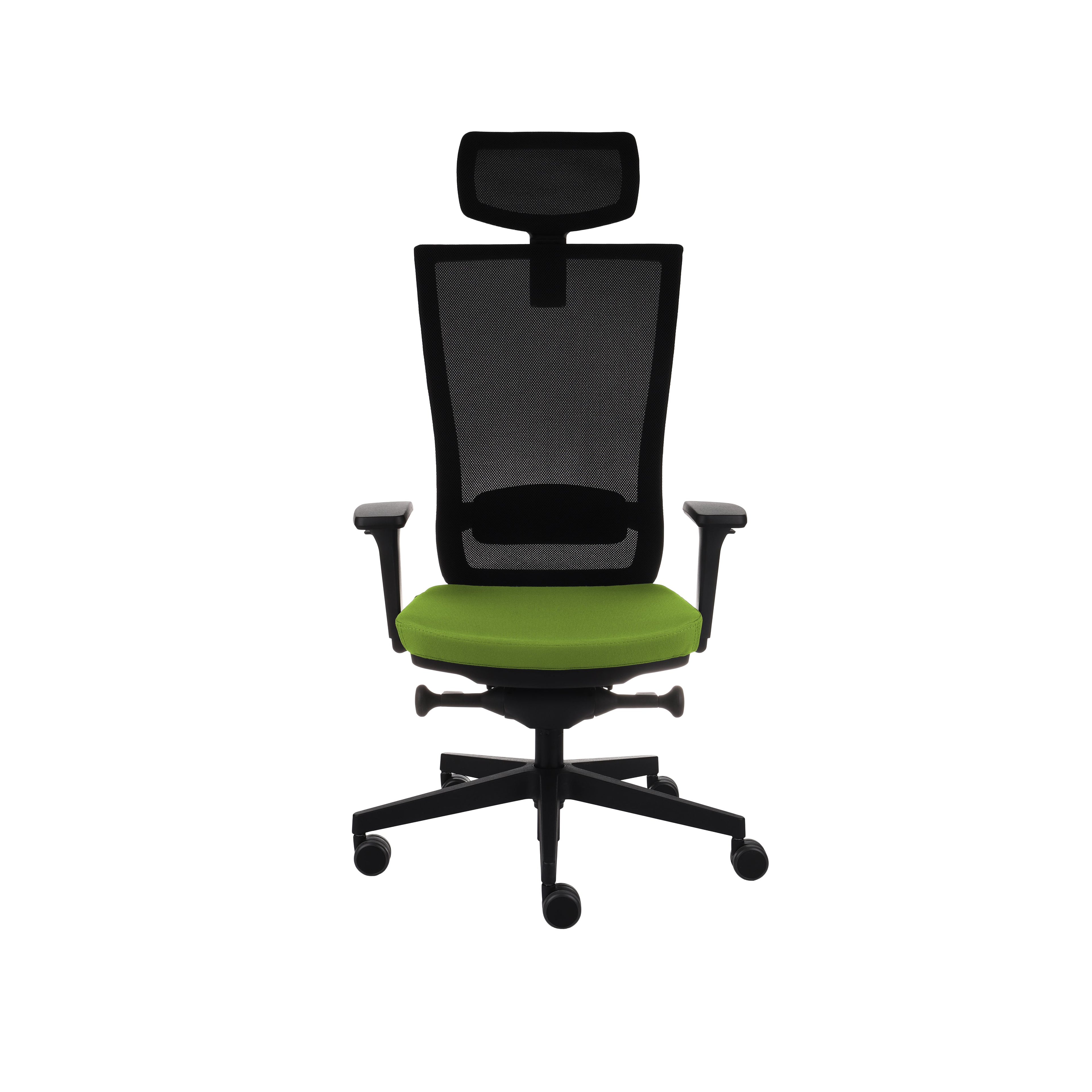 Marti Bürostuhl Ergonomisch mit Netz- oder gepolsterter Rückenlehne, Schwarzes Gestell