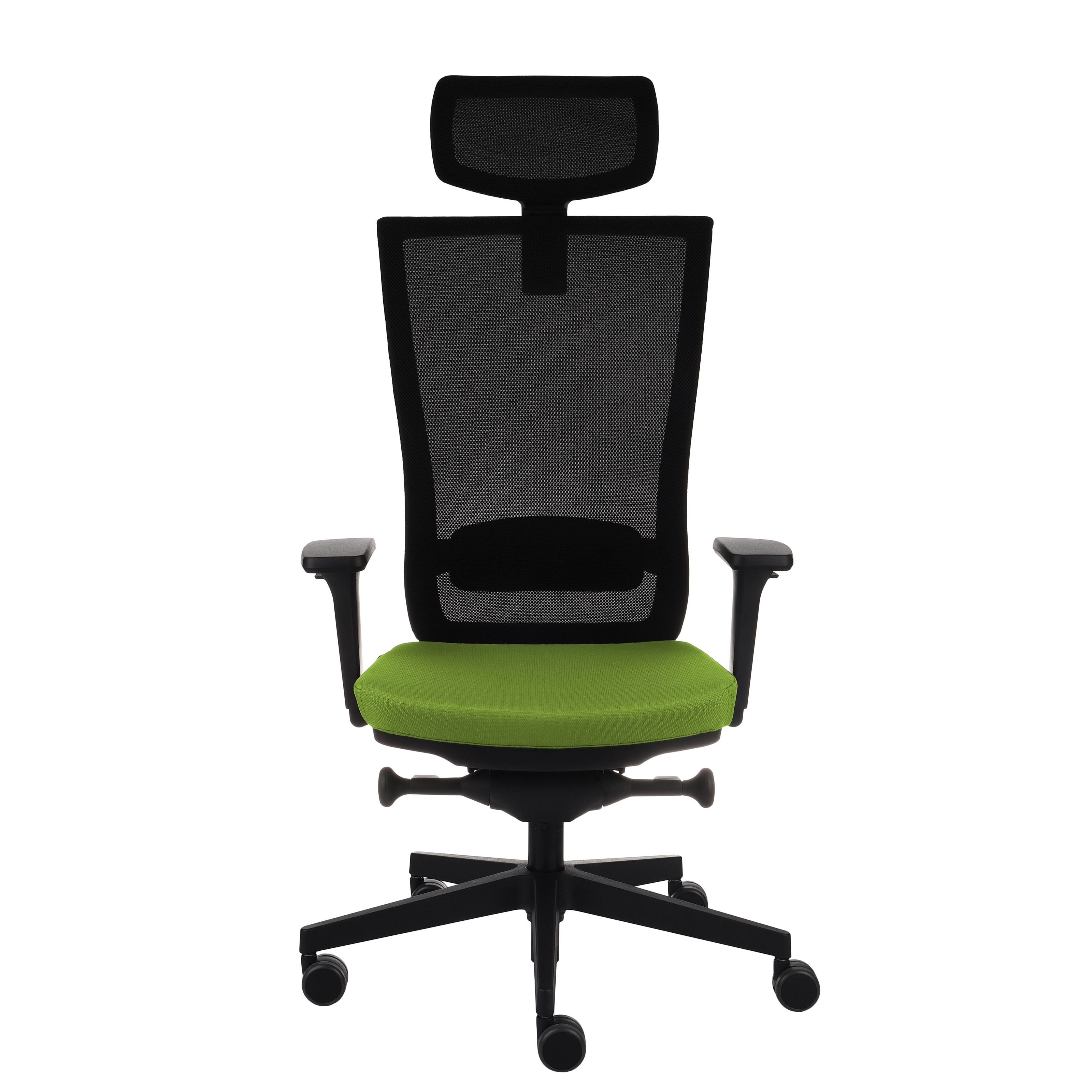 Marti HD Note Green Bürostuhl Ergonomisch mit Netzbespannung, Schwarzes Gestell-Brötter.de