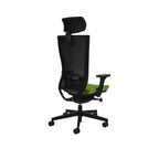 Marti Bürostuhl Ergonomisch mit Netz- oder gepolsterter Rückenlehne, Schwarzes Gestell