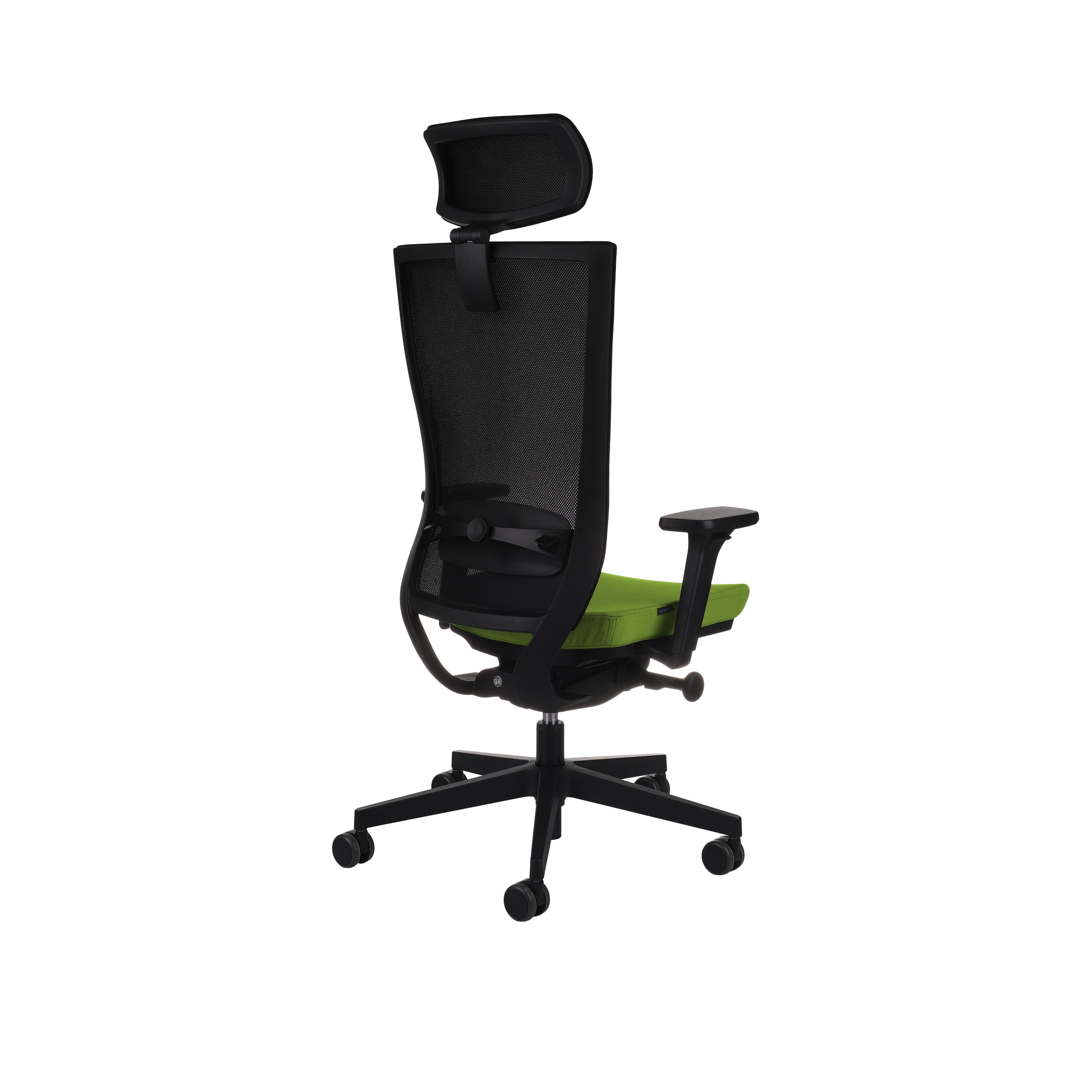 Marti Bürostuhl Ergonomisch mit Netz- oder gepolsterter Rückenlehne, Schwarzes Gestell