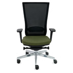 Marti Bürostuhl Ergonomisch mit Netz- oder gepolsterter Rückenlehne, Schwarzes Gestell, Chrome