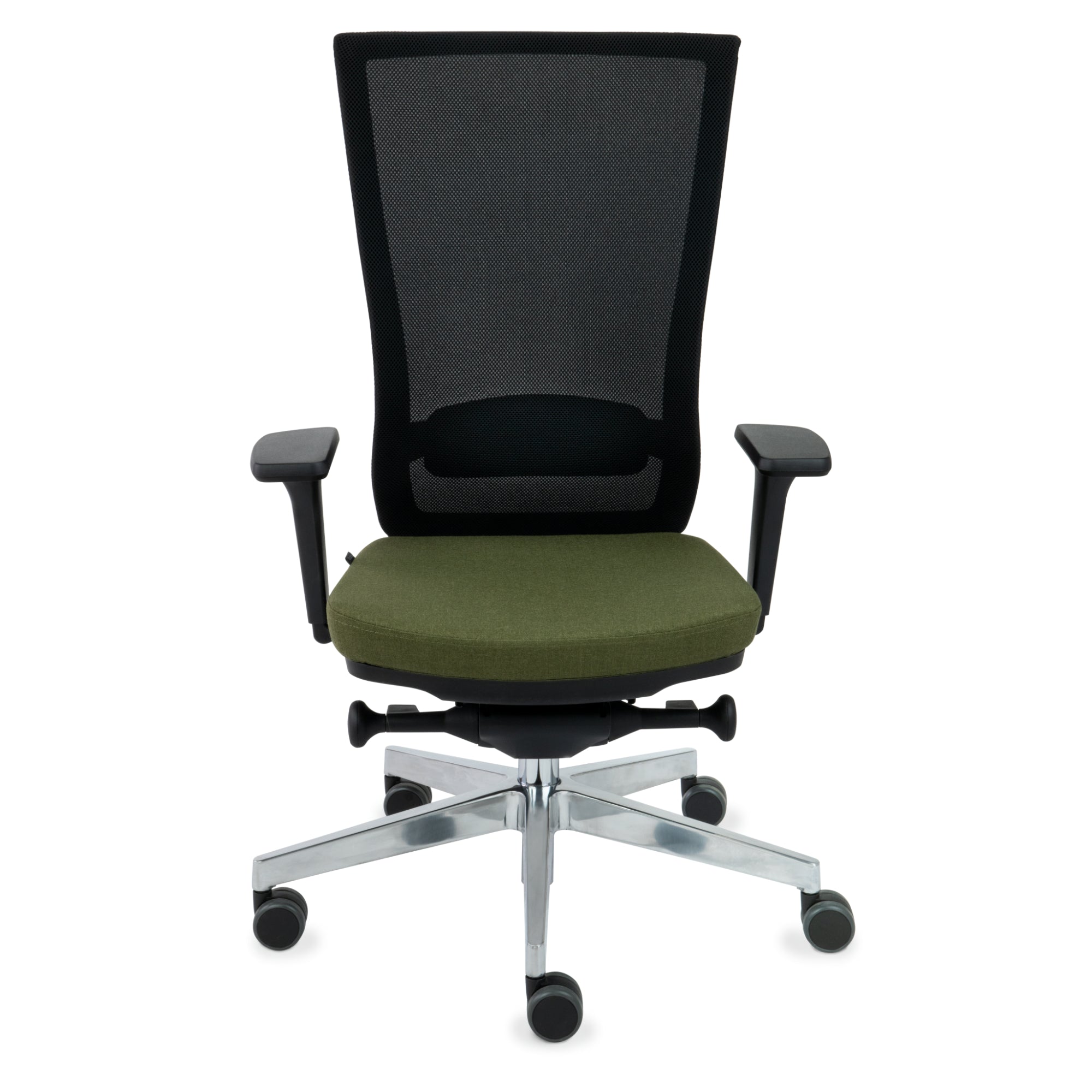 Marti Bürostuhl Ergonomisch mit Netz- oder gepolsterter Rückenlehne, Schwarzes Gestell, Chrome