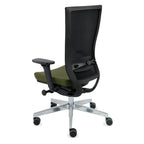 Marti Bürostuhl Ergonomisch mit Netz- oder gepolsterter Rückenlehne, Schwarzes Gestell, Chrome