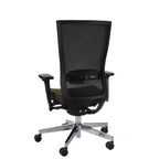Marti HD Chrome Hygge Moss Green Bürostuhl Ergonomisch mit Netzbespannung, Schwarzes Gestell, Chrome Fußkreuz-Brötter.de