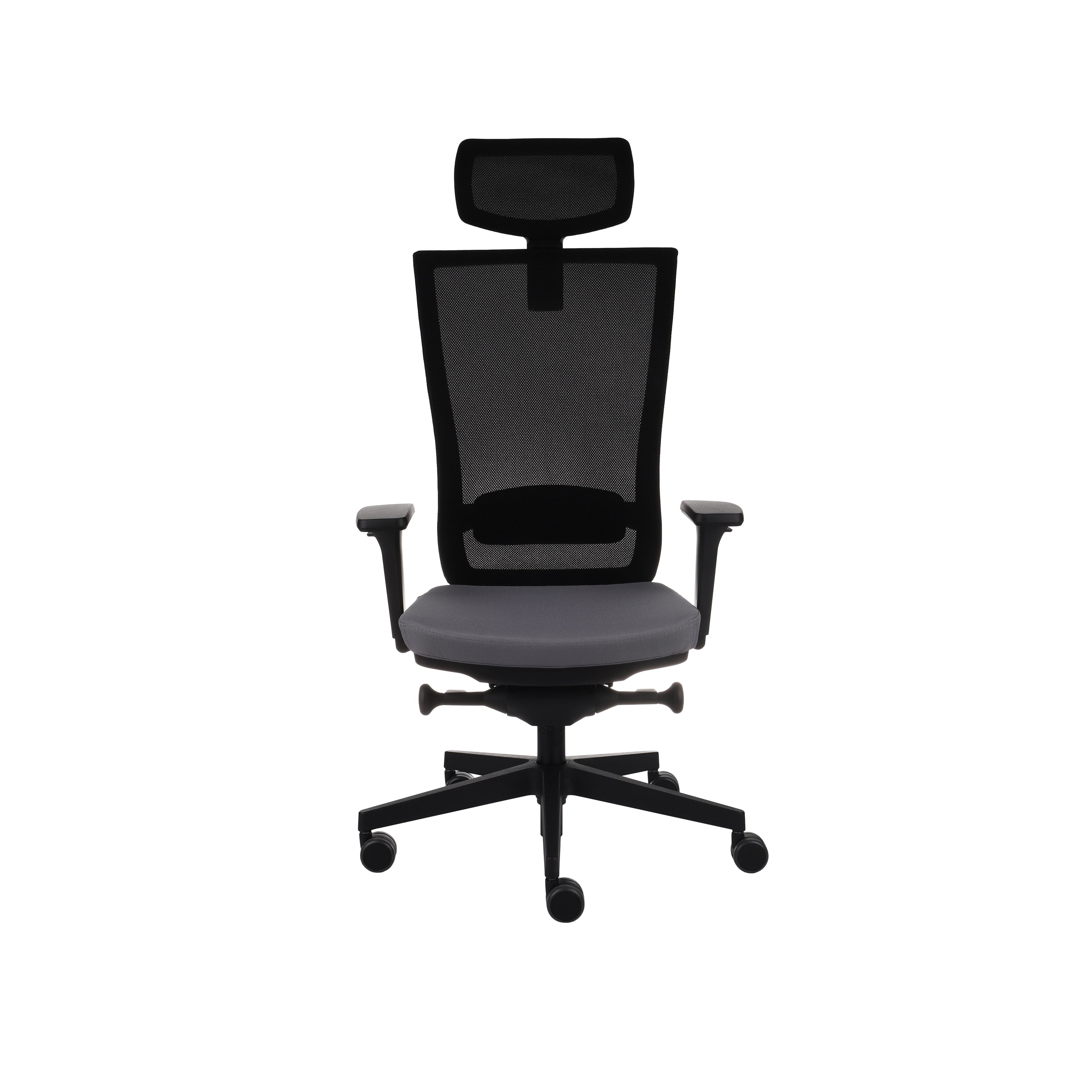 Marti Bürostuhl Ergonomisch mit Netz- oder gepolsterter Rückenlehne, Schwarzes Gestell