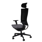 Marti HD Note Grey Bürostuhl Ergonomisch mit Netzbespannung, Schwarzes Gestell-Brötter.de