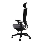 Marti HD Note Grey Bürostuhl Ergonomisch mit Netzbespannung, Schwarzes Gestell-Brötter.de