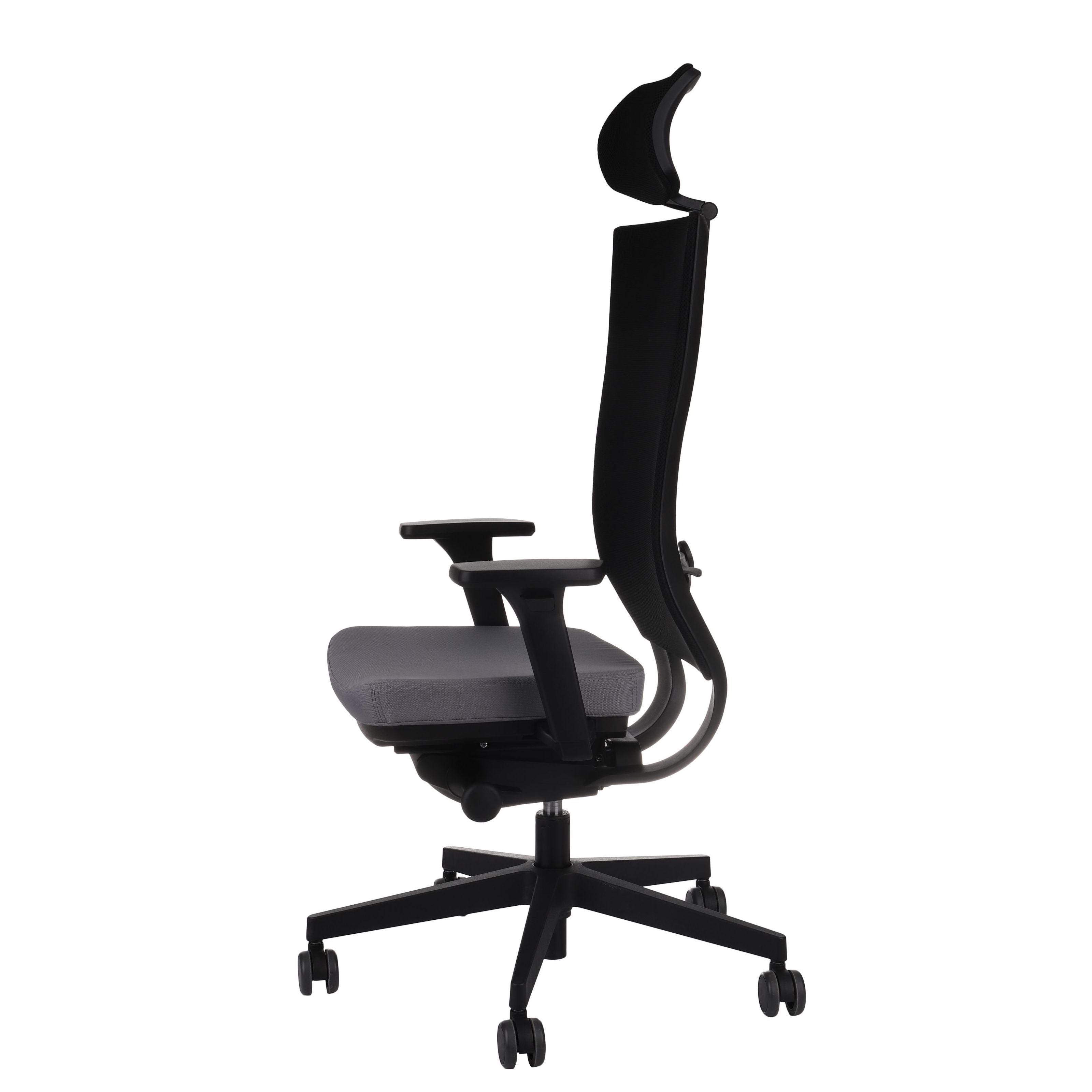 Marti HD Note Grey Bürostuhl Ergonomisch mit Netzbespannung, Schwarzes Gestell-Brötter.de