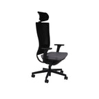 Marti Bürostuhl Ergonomisch mit Netz- oder gepolsterter Rückenlehne, Schwarzes Gestell