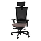 Marti HD Synergy Brown Bürostuhl Ergonomisch mit Netzbespannung, Schwarzes Gestell-Brötter.de