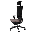 Marti HD Synergy Brown Bürostuhl Ergonomisch mit Netzbespannung, Schwarzes Gestell-Brötter.de