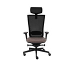 Marti Bürostuhl Ergonomisch mit Netz- oder gepolsterter Rückenlehne, Schwarzes Gestell