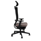 Marti HD Synergy Brown Bürostuhl Ergonomisch mit Netzbespannung, Schwarzes Gestell-Brötter.de