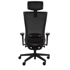 Marti HD Synergy Brown Bürostuhl Ergonomisch mit Netzbespannung, Schwarzes Gestell-Brötter.de
