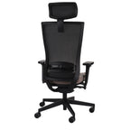 Marti HD Synergy Brown Bürostuhl Ergonomisch mit Netzbespannung, Schwarzes Gestell-Brötter.de