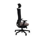 Marti Bürostuhl Ergonomisch mit Netz- oder gepolsterter Rückenlehne, Schwarzes Gestell