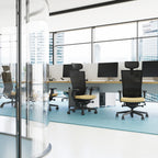 Marti HD Note Black Bürostuhl Ergonomisch mit Netzbespannung, Schwarzes Gestell-Brötter.de