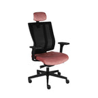 MaxPro Bürostuhl Ergonomisch mit Netz- oder gepolsterter Rückenlehne, SYNCHRO PLUS Mechanismus, Schwarzes Gestell